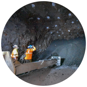 Miners at the Eagle Mine